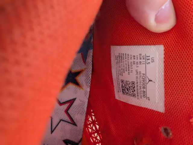 Air Jordan XXXVIII (38) WNBA Center Star Size 13.5W 12M in Men's Shoes in Markham / York Region - Image 7