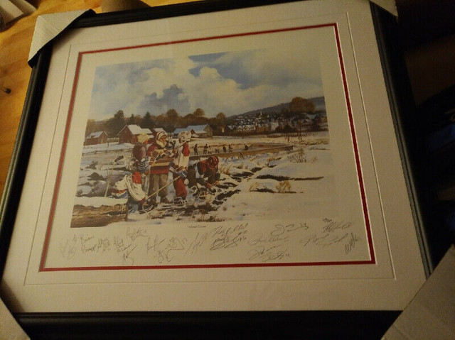 PERFECT for any room in the house Hockey Signed Print with COA in Arts & Collectibles in City of Toronto