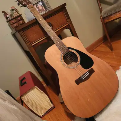 Yamaha acoustic guitar and case, View more