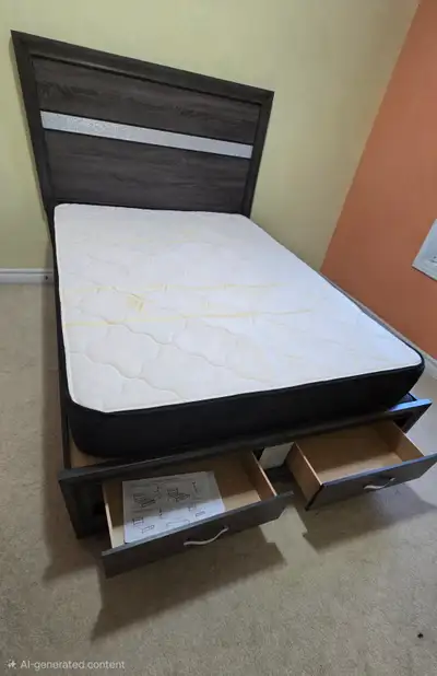 New bed and matress, View more