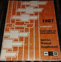 1987 CAMARO Electrical Service Manual