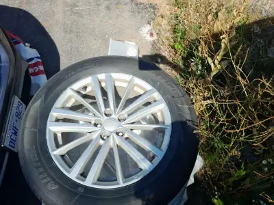 Selling 4 Subaru 17" alloy rims with Certified AllTrek 225/60R17 all-season tires. Purchased in July...