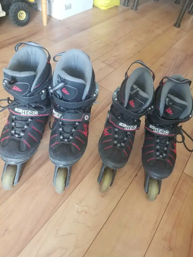 Skates for kids , 2 pairs SK8 HERO  32-37 / 35-40, each $25 in Skates & Blades in Markham / York Region - Image 2