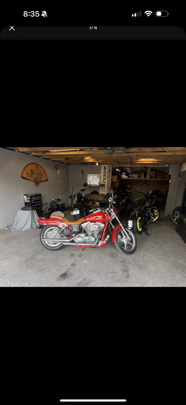 2001 Harley Davidson Dyna wide glide CVO in Street, Cruisers & Choppers in Calgary - Image 2