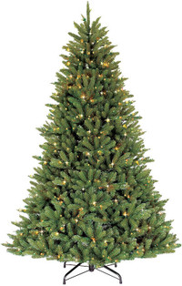Puleo Int. 6.5 ft Pre-Lit Incandescent Fraser Fir Christmas Tree