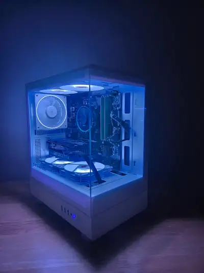 White RGB Gaming PC - Intel Core i3 14100F+RTX 3050 8GB OEM, View more