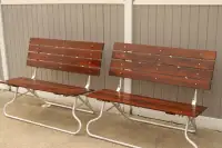 Folding bench/picnic table combination