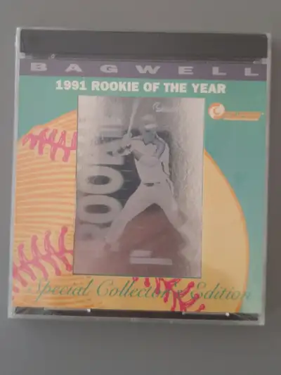 1991 Baseball ROY Jeff Bagwell Hologram with COA, View more