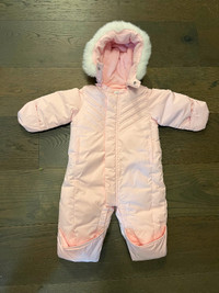 Baby gap pink down filled snowsuit 3-6M NWT ret $138