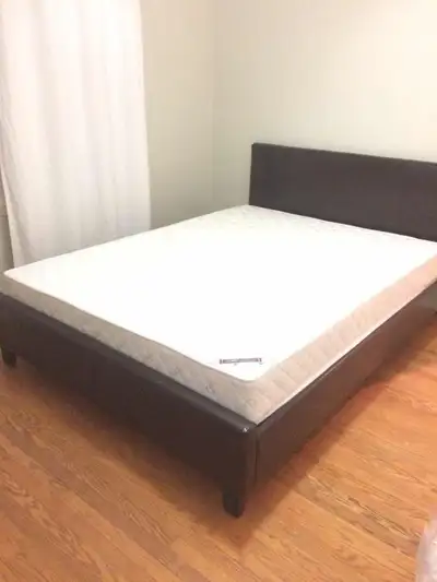 Premium bed frame with solid support All sizes available from single to king Elegant design adds bea...