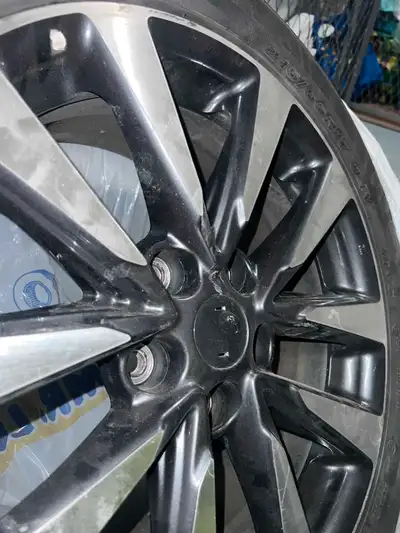 Set of four. 215/55/R17 Alloy Wheel & Tire – Fair Condition, Priced to Sell! Selling a 215/55/R17 al...