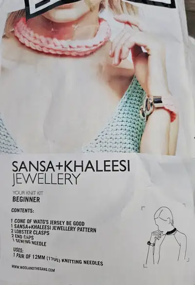 *NEW* Necklace & bracelet knitting kit by Wool and the Gang, View more