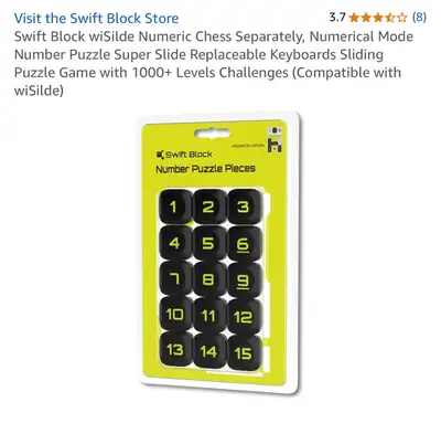 A brand new Swift Block wiSilde Numeric Chess pieces. * Compatible with wiSlide Pickup in Ottawa (Do...