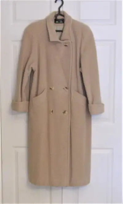 Anna Collection 100% Australian Lamb's Wool Double Breasted Coat, View more