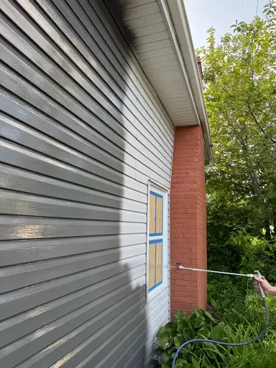 Professional exterior spray painting for a smooth, View more