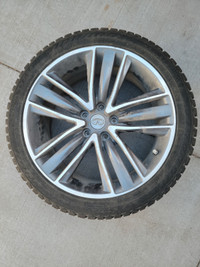 Studded winter tires on alloys 