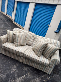 Striped Loveseat Sofa Couch Living Room Furniture DELIVERY 