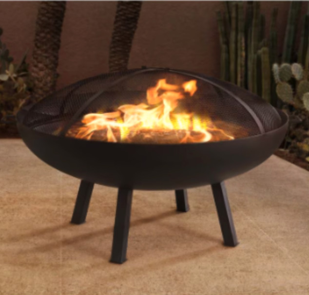 Hampton Bay - 40-inch Wood Burning Fire Pit - Brand New In Box in Patio & Garden Furniture in Oshawa / Durham Region - Image 4