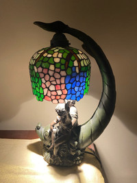 Vintage stained glass lamp