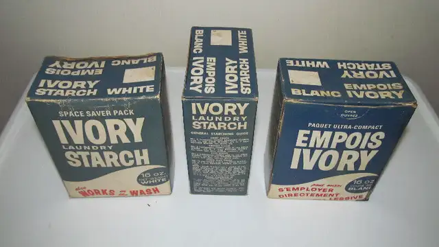 VINTAGE IVORY LAUNDRY STARCH NEW $20 EACH