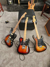 3 fender guitars for sale 