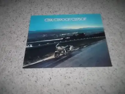 For sale: 1982 Honda CBX, CB900F, CB750F, Brochure... This item is 8 pages showing pictures and spec...
