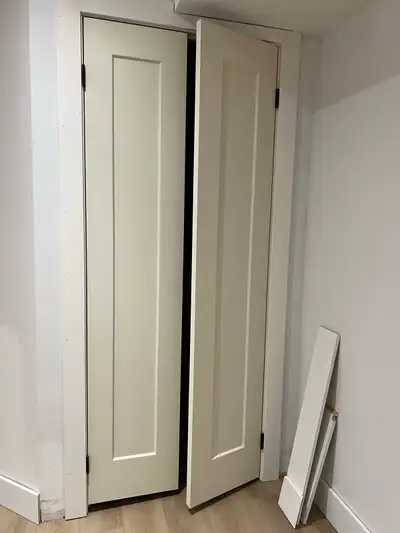 16x79” One-Panel Madison Left Hand H/C Primed Door, View more