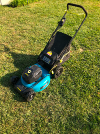 $220 for foldable yardworks electric lawnmower