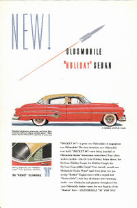 Vintage car ad ~  1951 Oldsmobile Sedan