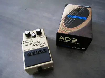 BOSS AD-2 Acoustic Guitar Preamp Pedal, View more