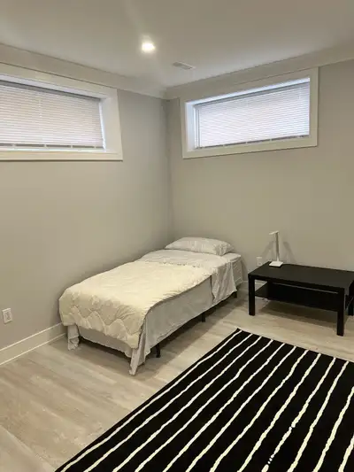 Beautiful newly built home with large room for rent, basement apartment is located in the Dufferin a...