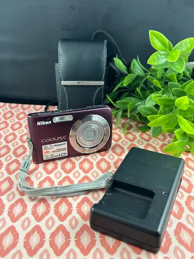 Nikon COOLPIX S210 8.0MP Digital Camera - Plum Color, View more