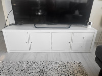 Ikea Kallax shelf with doors and drawers