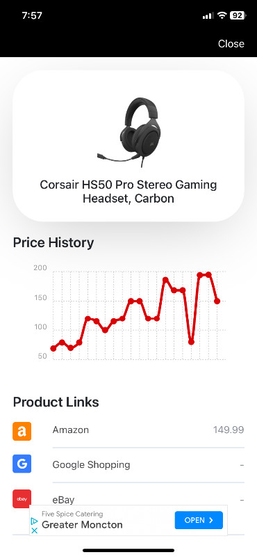 Brand New Corsair HS50 Gaming Headset in Speakers, Headsets & Mics in Moncton - Image 4