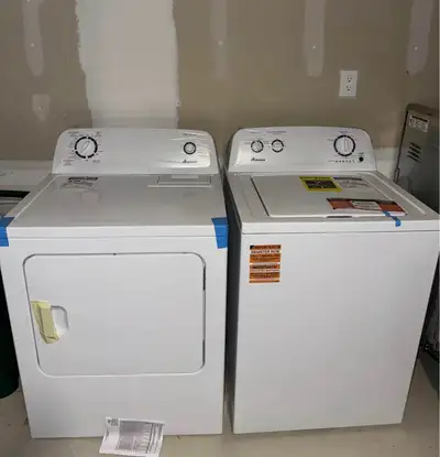 BRAND NEW Amana Dryer and Top-Load Washer (Pair), View more