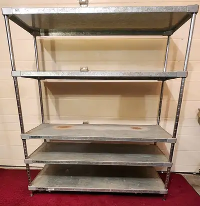 Heavy Duty Metro 5 Level Metal Shop Shelf 48in x 22in x 55in T, View more