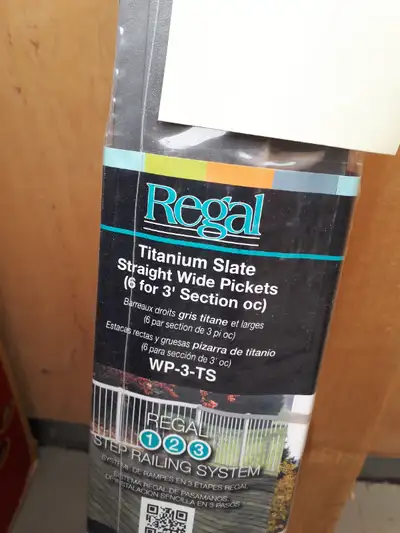 Leftover REGAL aluminum railing, View more