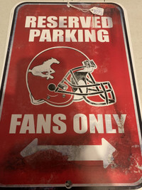 Calgary Stampeders FANS ONLY CFL Man Cave Sign Booth 278