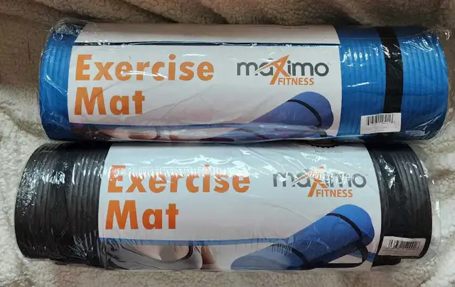 Fitness Yoga Mat blue and black available