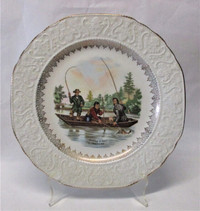 Catching a Trout Currier & Ives Stratford by Wood & Sons England