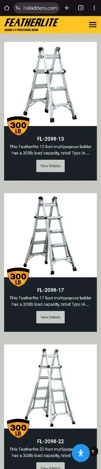 Location rent louerFeatherlite Ladder multi echelle , View more
