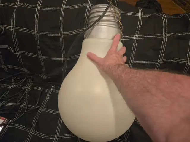 Very large plastic light bulb hanging lamp in Indoor Lighting & Fans in Ottawa - Image 3