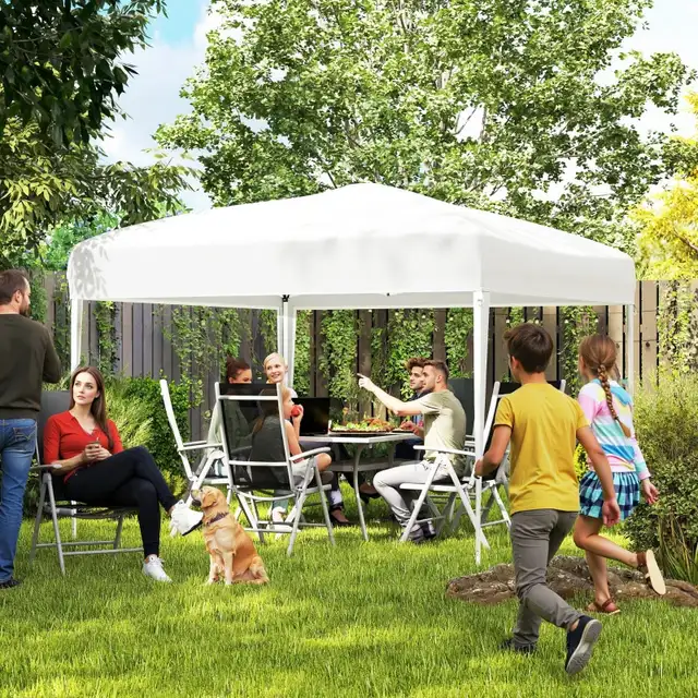 10 x 10ft Folding Pop Up Tent Outdoor Gazebo Canopy in Patio & Garden Furniture in Markham / York Region - Image 2