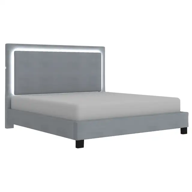 PLATFORM BED KING SIZE, LUMINA BRAND NEW W/LIGHT(FREE DELIVERY)63240706347395121