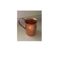 Vintage Coppercraft Guild Solid Copper Pitcher with Brass Handle