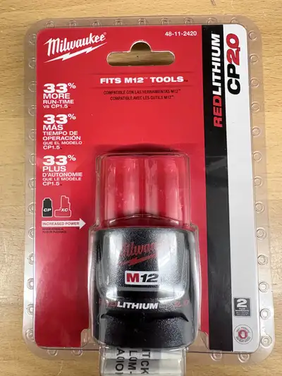Milwaukee M12 CP2.0 battery , View more