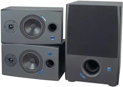 Yorkville YSM1P Powered Studio Monitors & YSS1 Powered Subwoofer, View more