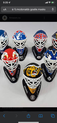 Wanted McDonald’s goalie masks