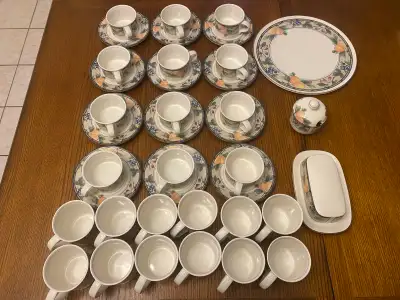 From $5 /piece. Barely Used Mikasa Intaglio Garden Harvest CAC29 Dinnerware Sets, total over 42 piec...