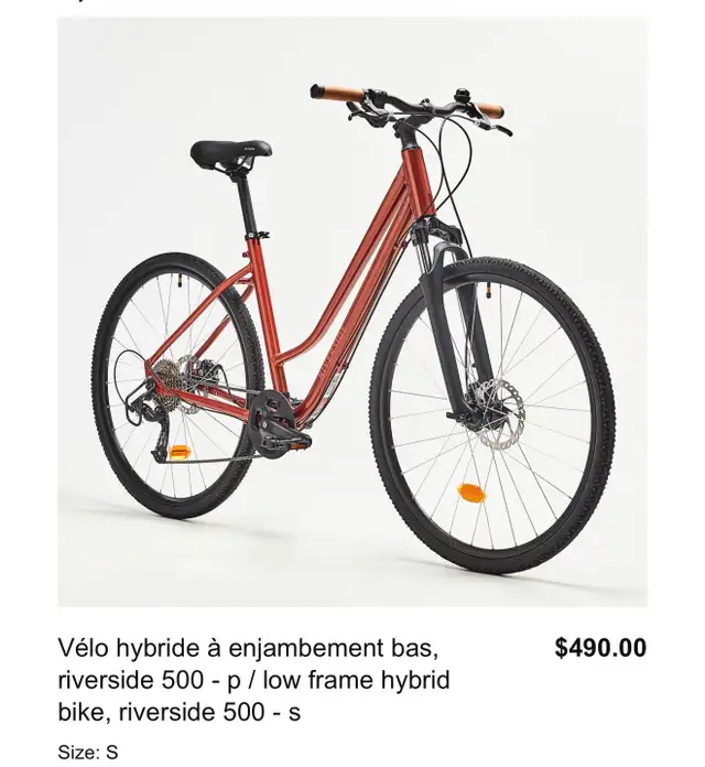 Riverside 500 Hybrid Bike, Size S – Like New + Accessories in Road in Calgary - Image 11